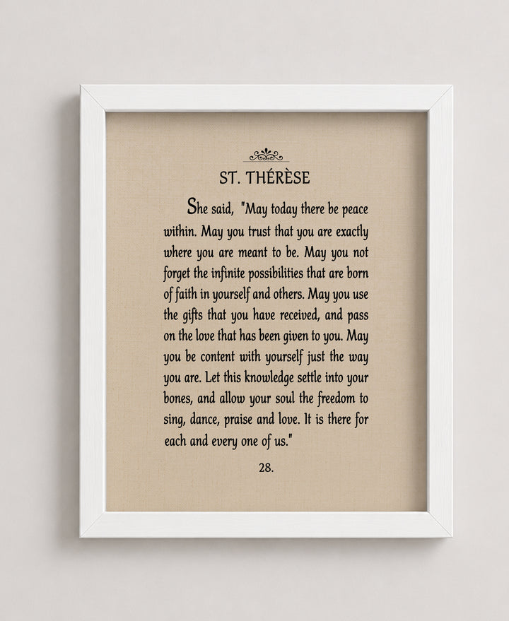 May There Be Peace Within Inspirational Wall Art
