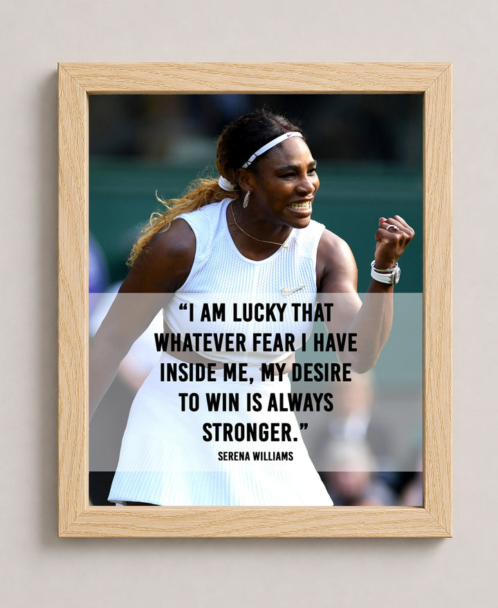 Strong Desire To Win Motivational Wall Art