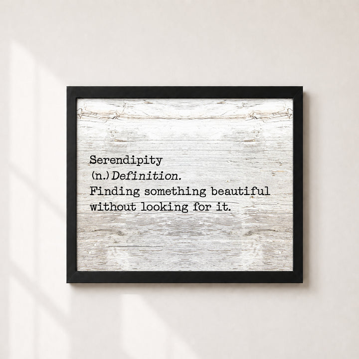 Serendipity Finding Something Beautiful Inspirational Wall Art