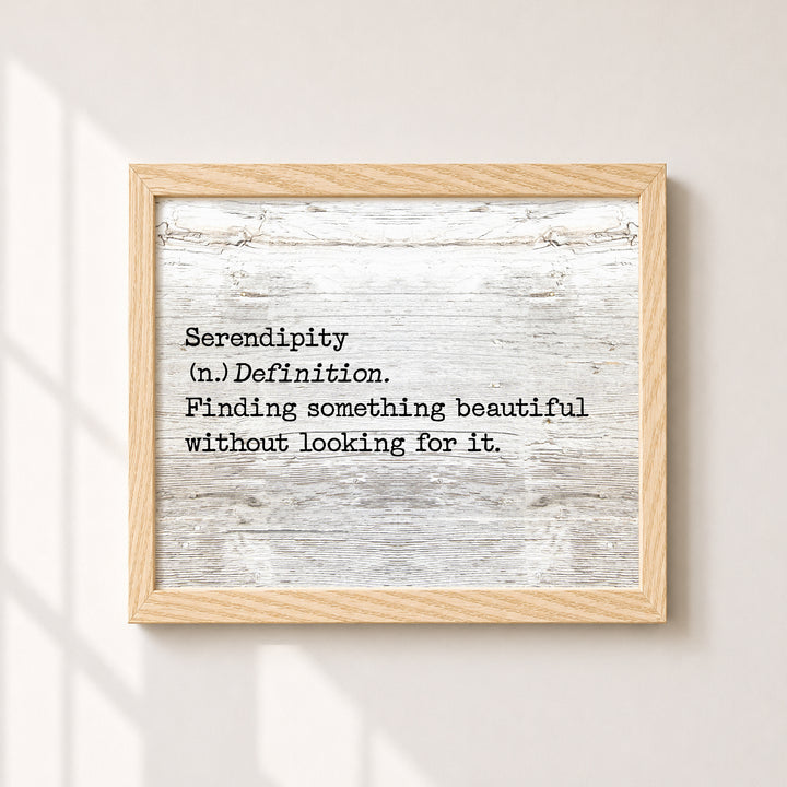 Serendipity Finding Something Beautiful Inspirational Wall Art