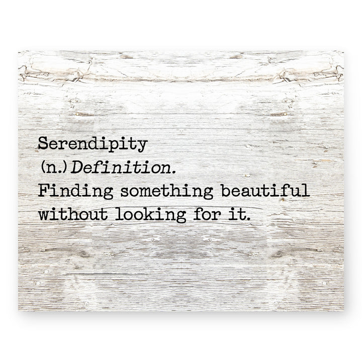 Serendipity Finding Something Beautiful Inspirational Wall Art