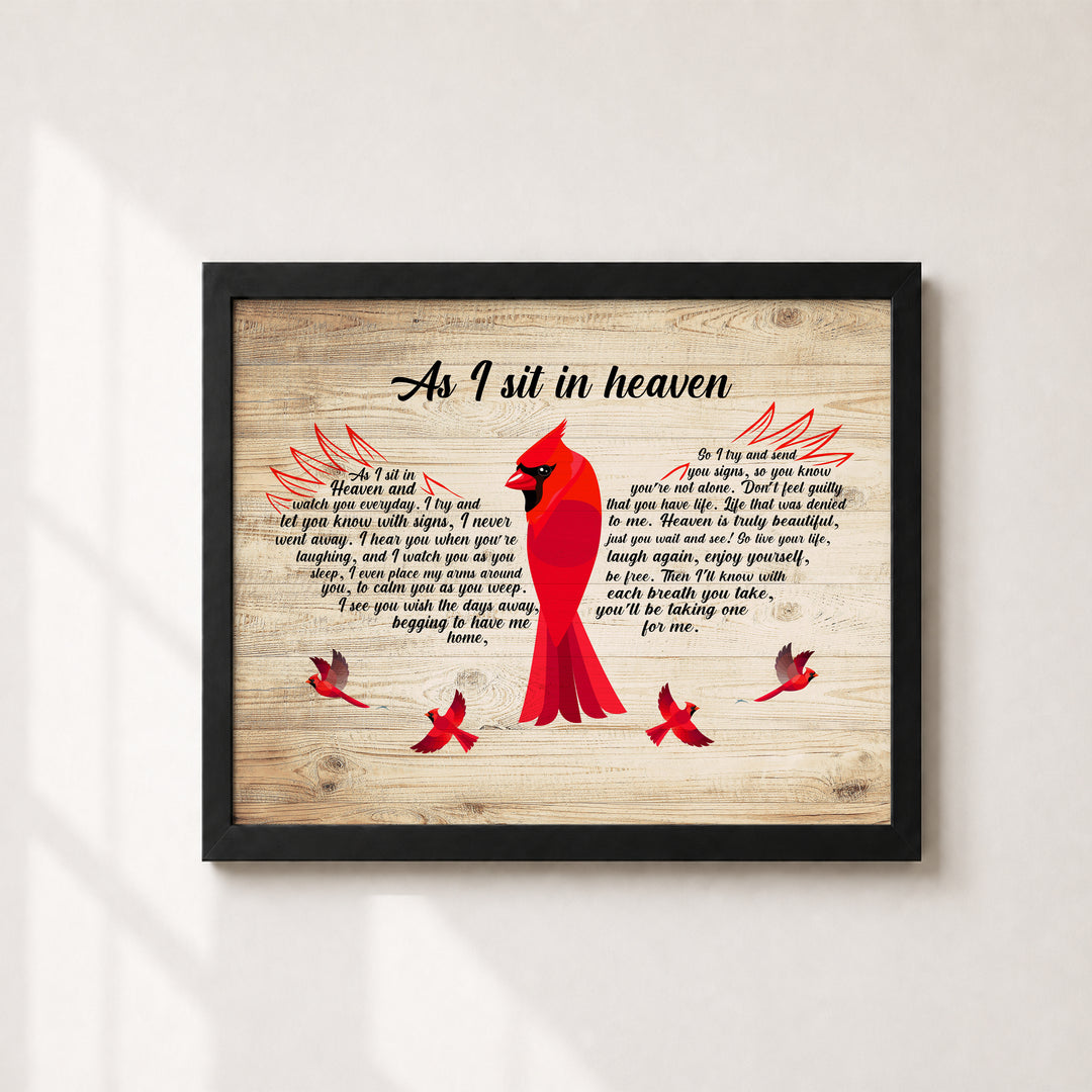As I Sit In Heaven Christian Wall Art