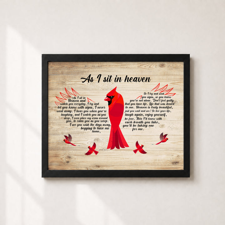 As I Sit In Heaven Christian Wall Art