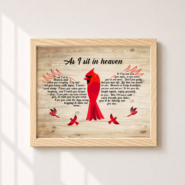 As I Sit In Heaven Christian Wall Art