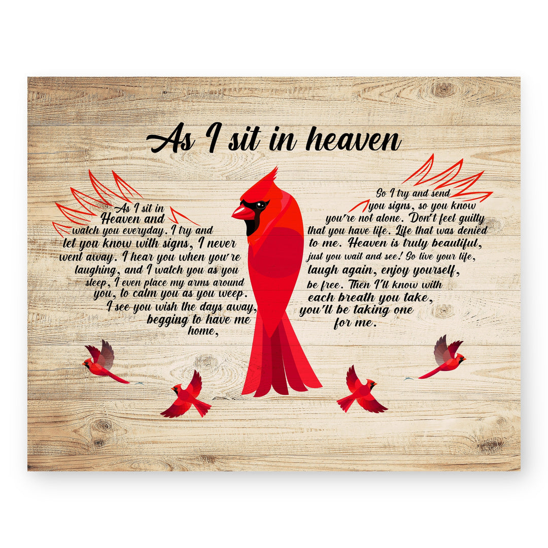 As I Sit In Heaven Christian Wall Art