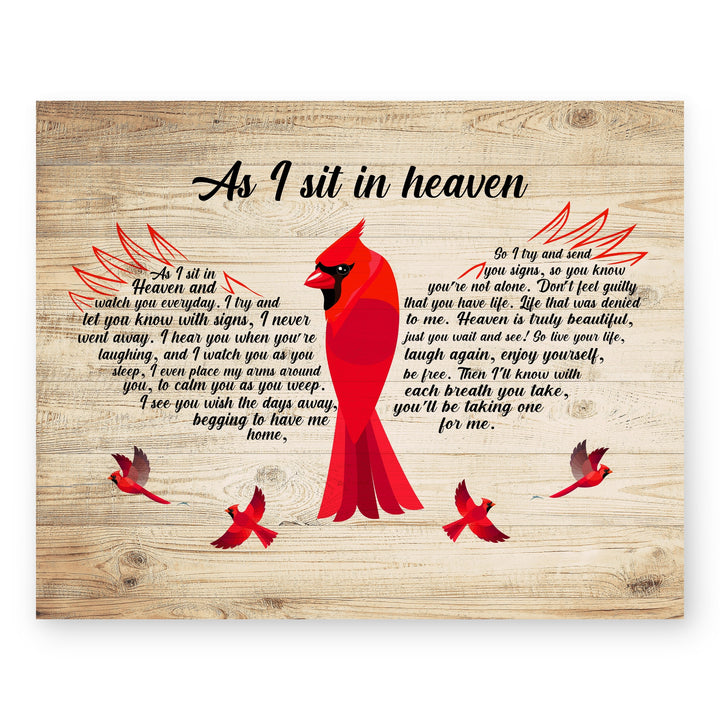 As I Sit In Heaven Christian Wall Art