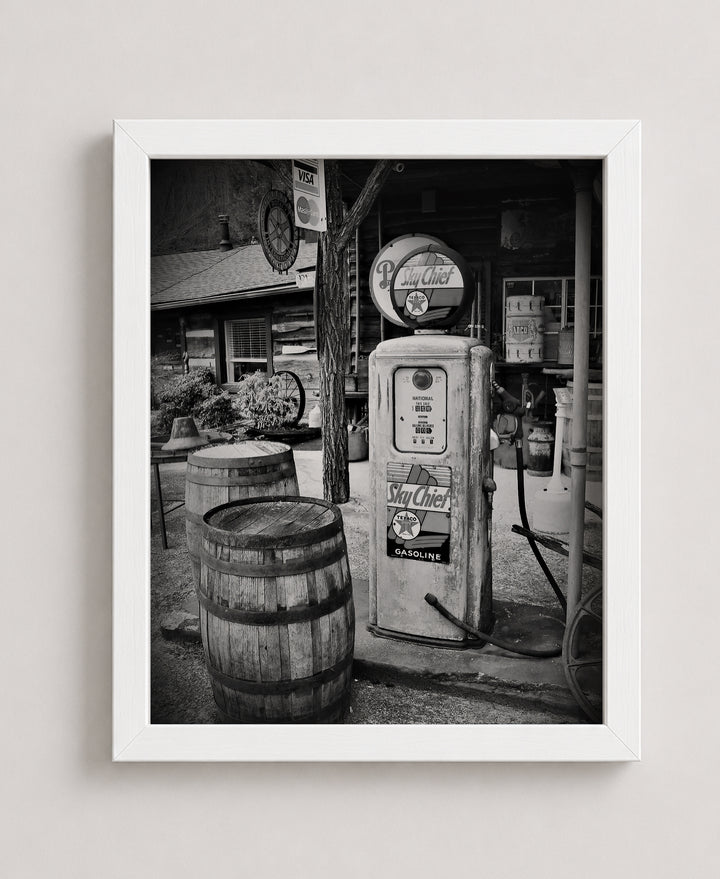 Skychief Gas Pump Vintage Industrial Inspirational Wall Art