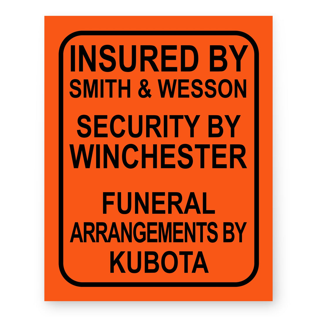 Insured By Smith &amp; Wesson Patriotic Wall Art