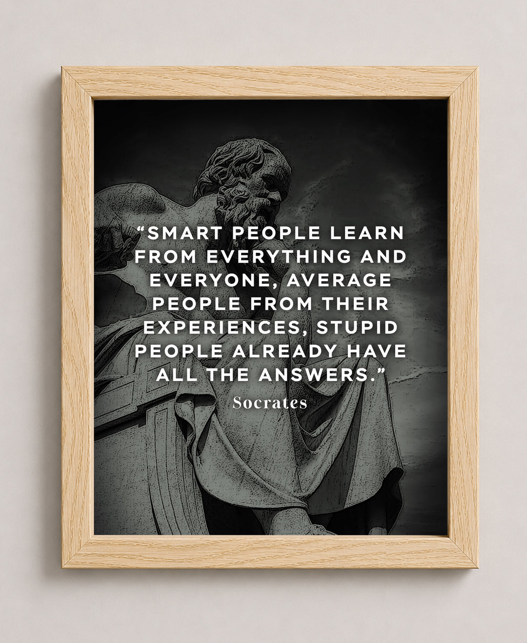Socrates Inspirational Wall Art