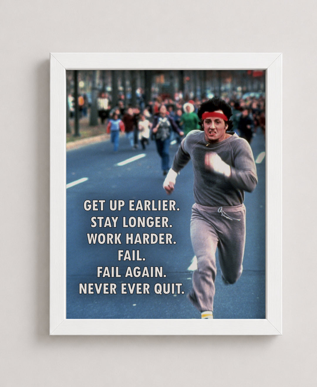 Never Quit Inspirational Wall Art
