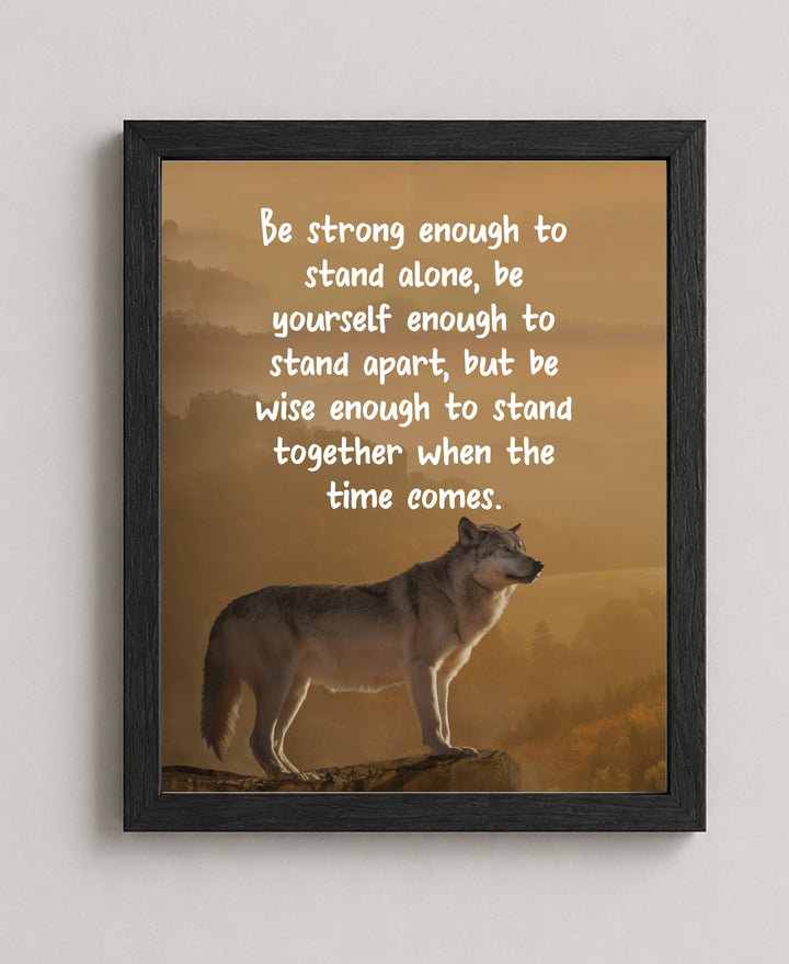 Lone Wolf Inspirational Wall Art