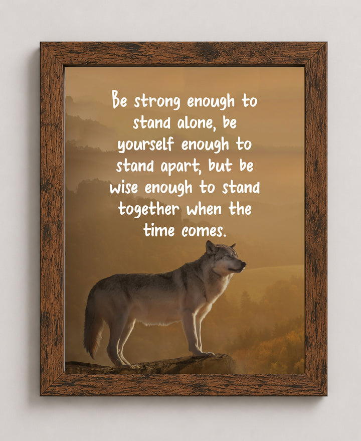 Lone Wolf Inspirational Wall Art