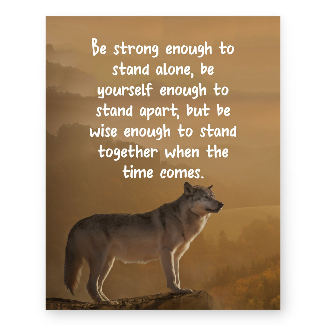 Lone Wolf Inspirational Wall Art