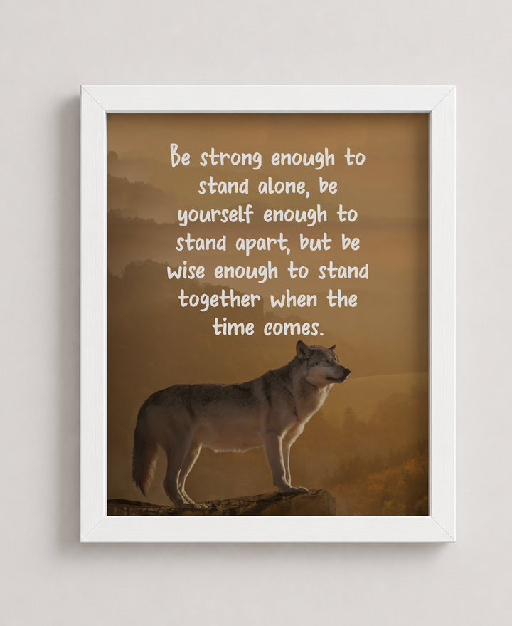 Lone Wolf Inspirational Wall Art