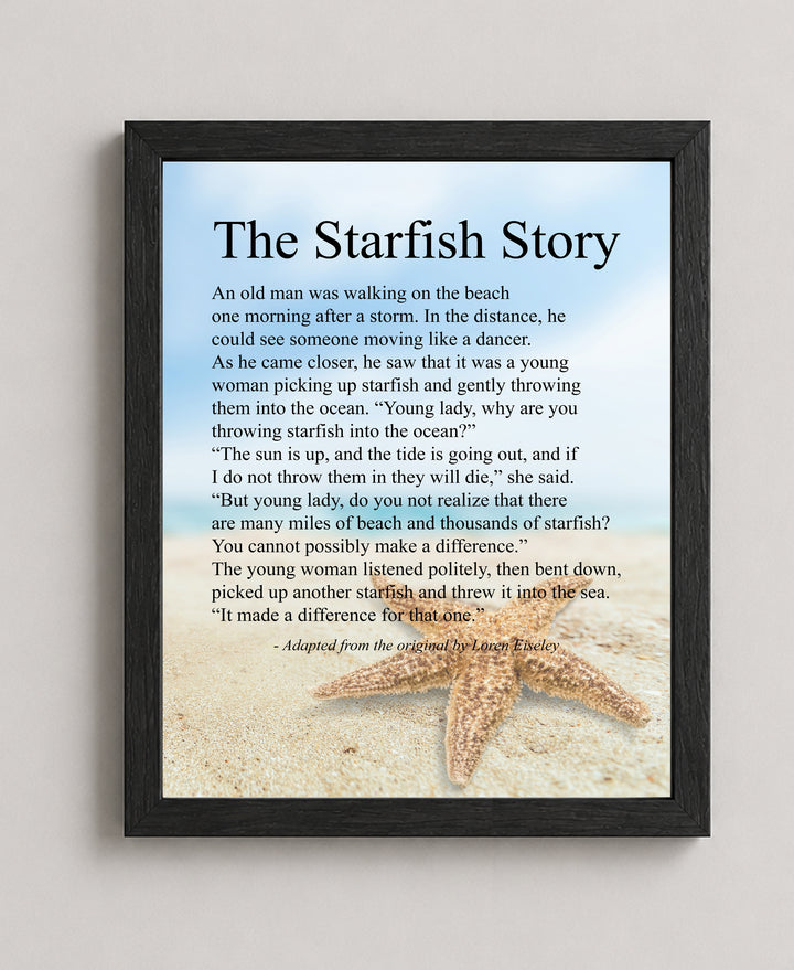 The Starfish Story Inspirational Wall Art