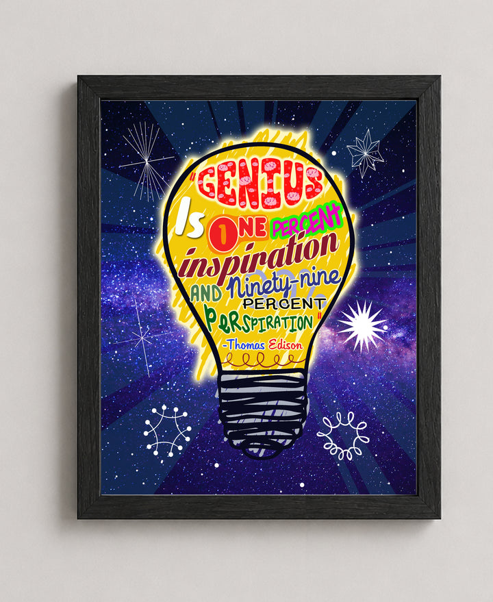 Thomas Edison Family Inspirational Wall Art