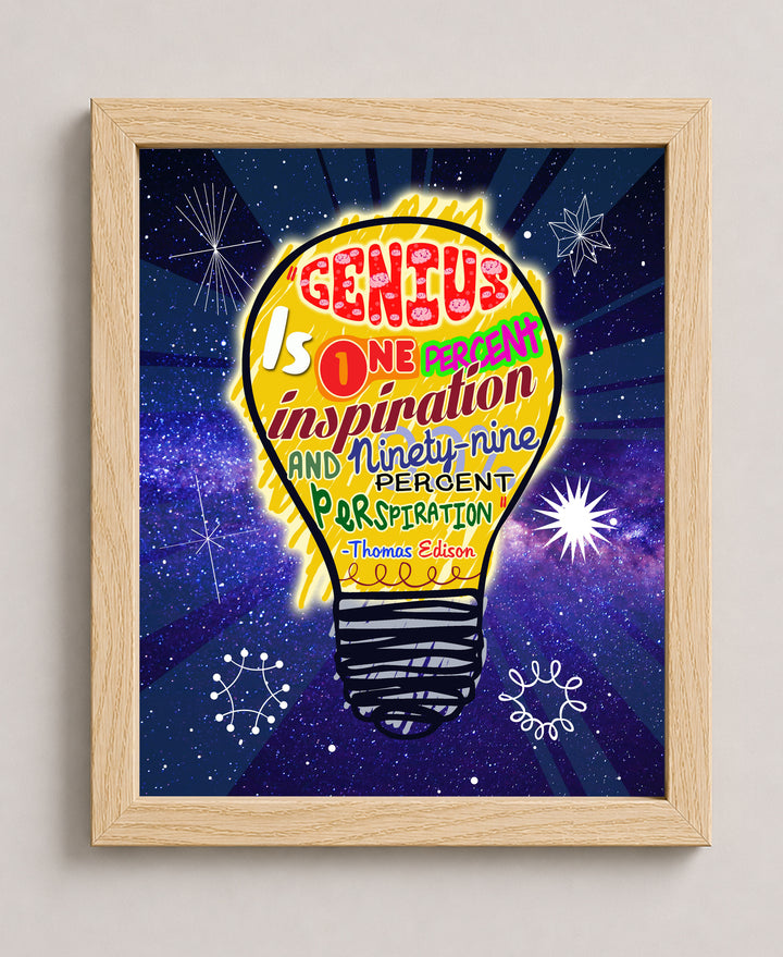 Thomas Edison Family Inspirational Wall Art