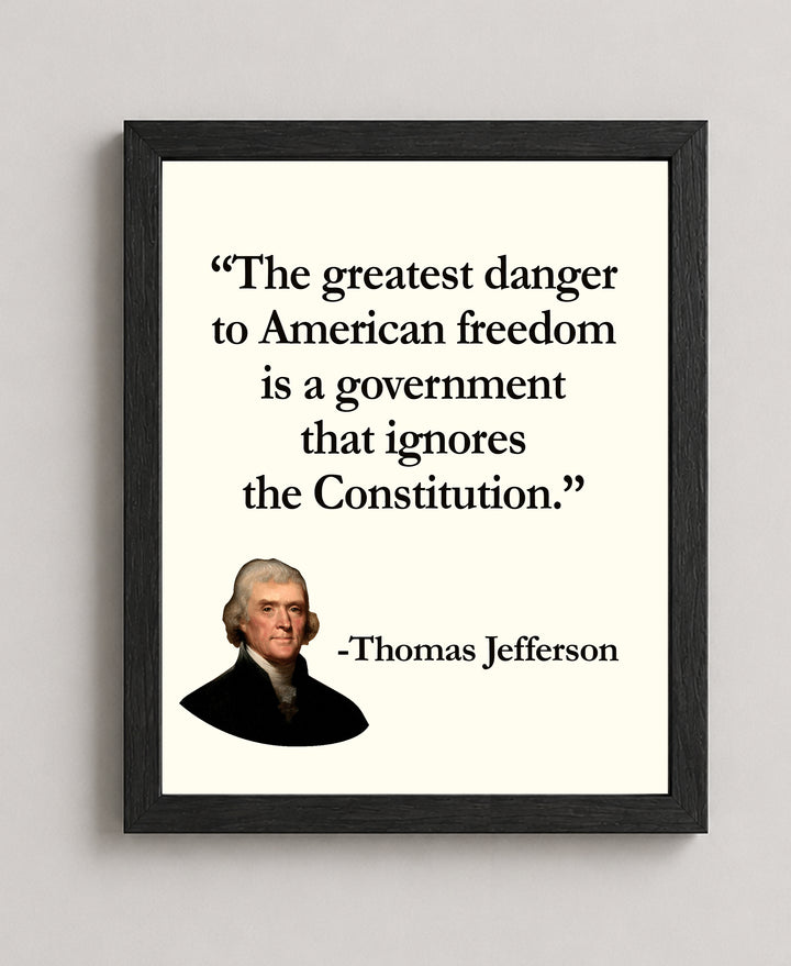The Greatest Danger Patriotic Wall Art