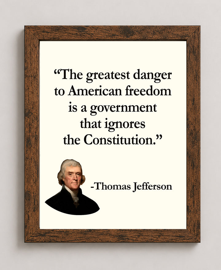 The Greatest Danger Patriotic Wall Art