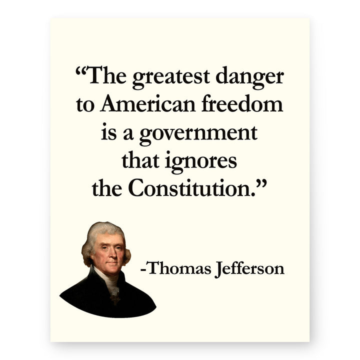 The Greatest Danger Patriotic Wall Art