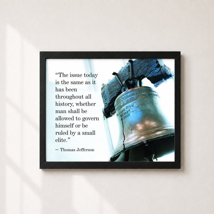 Thomas Jefferson Quote Vintage Patriotic Wall Art