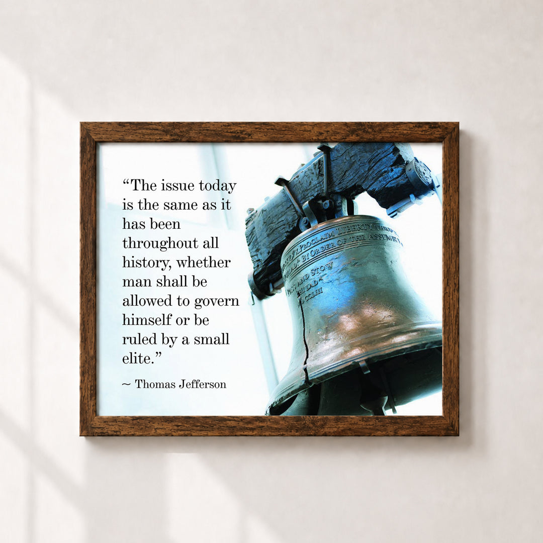 Thomas Jefferson Quote Vintage Patriotic Wall Art
