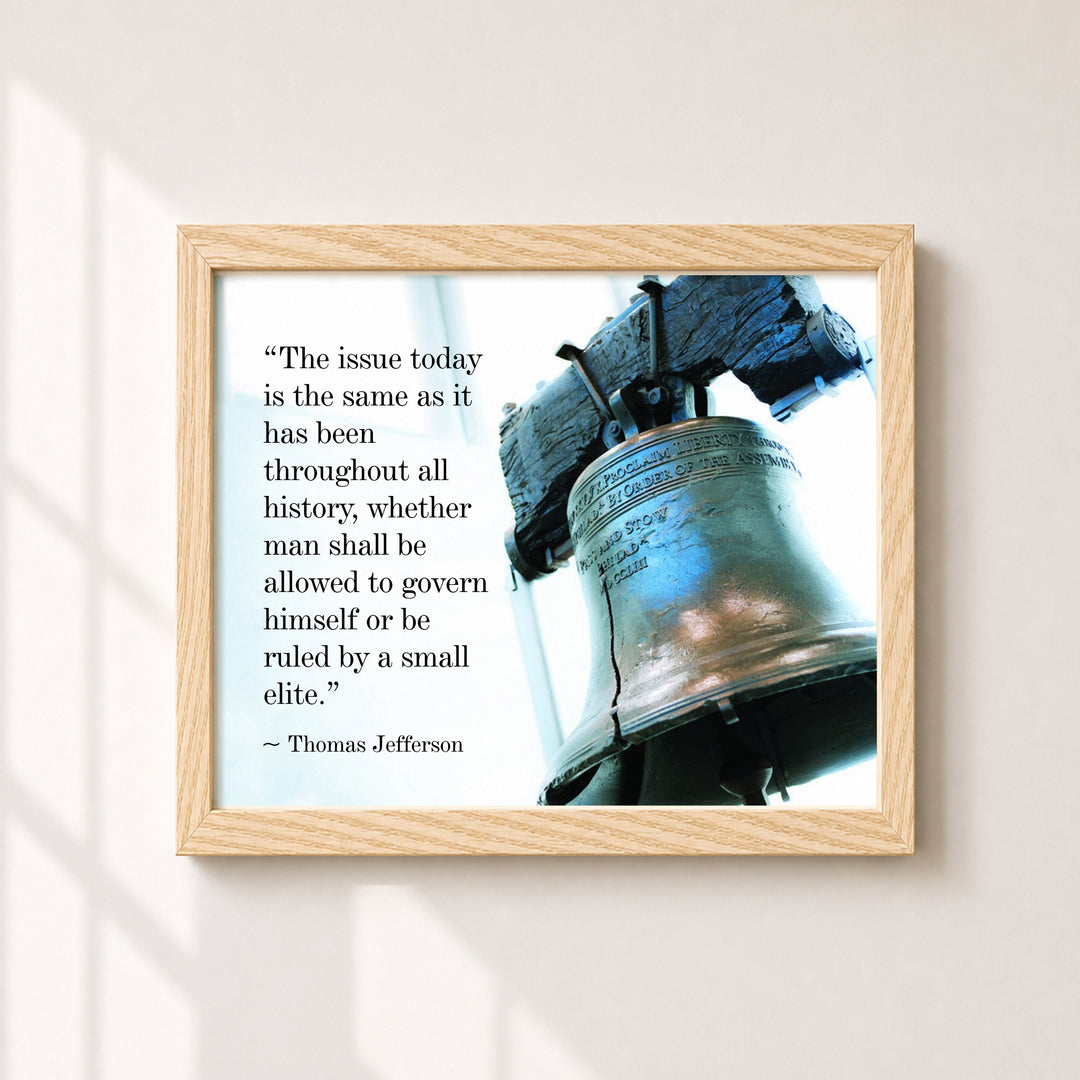 Thomas Jefferson Quote Vintage Patriotic Wall Art