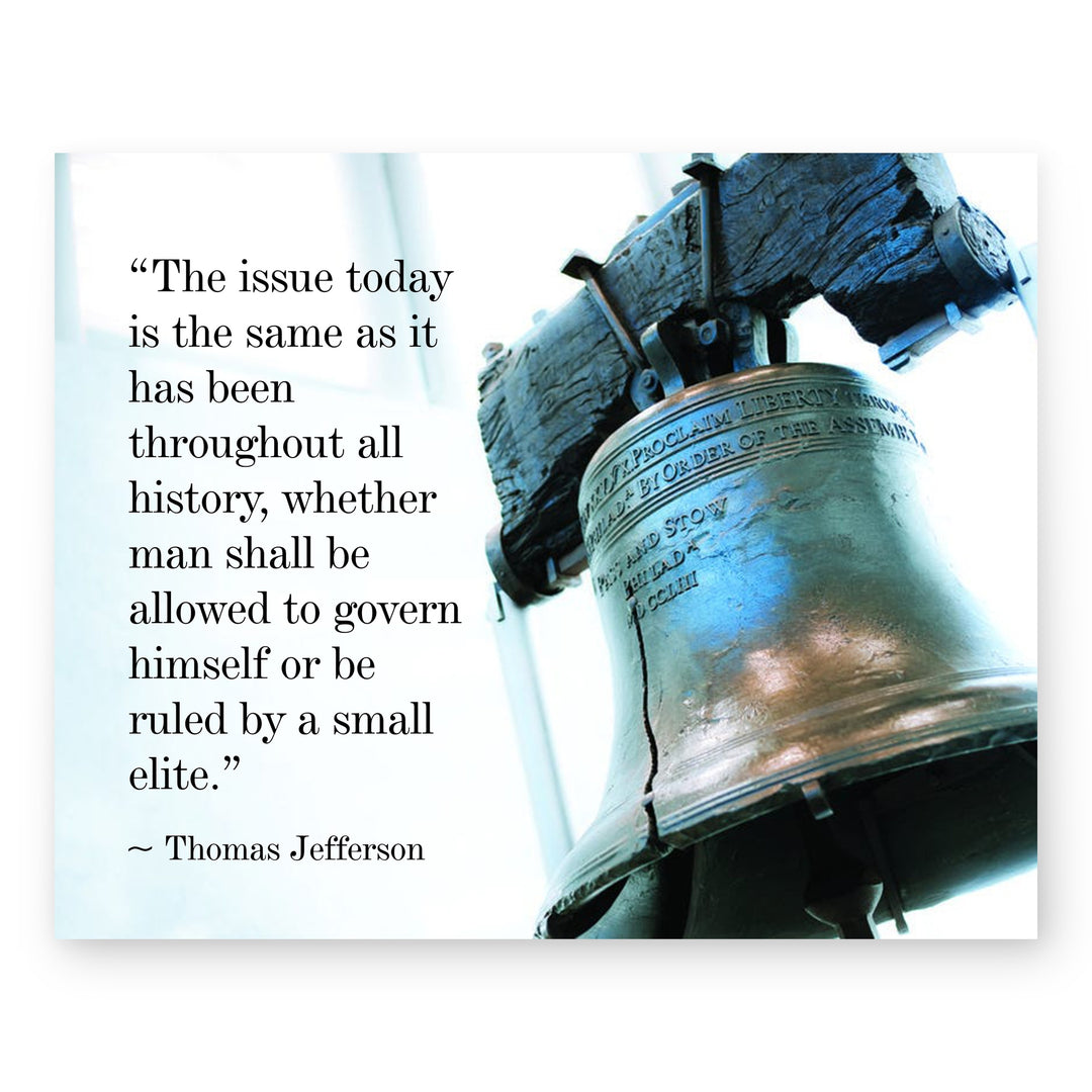 Thomas Jefferson Quote Vintage Patriotic Wall Art