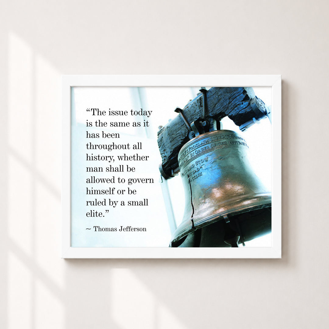 Thomas Jefferson Quote Vintage Patriotic Wall Art