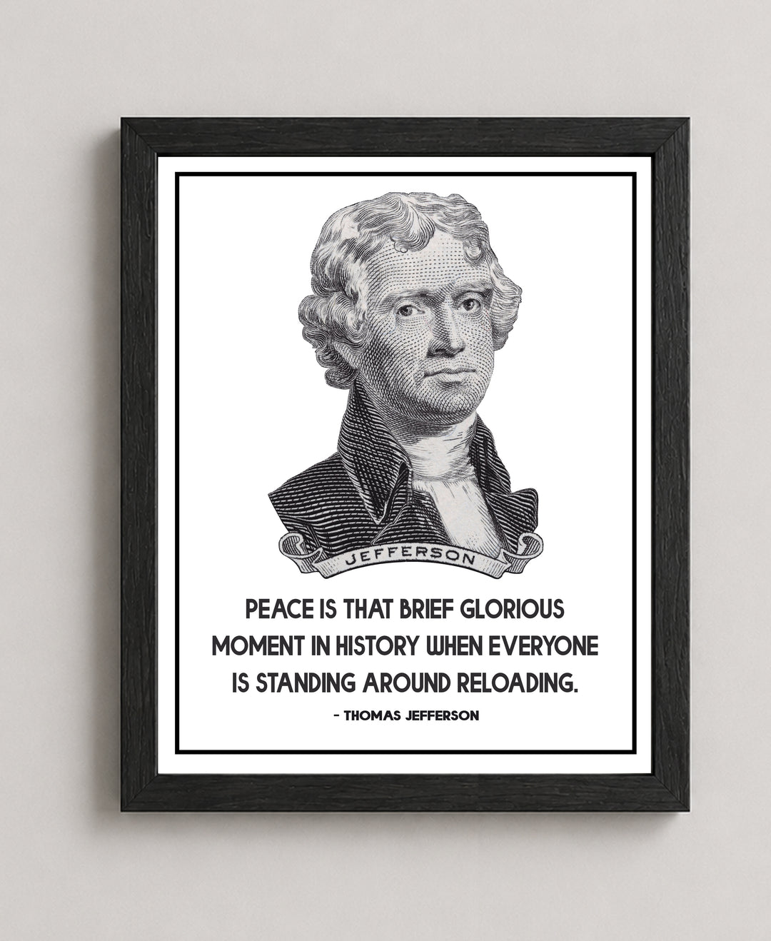 Thomas Jefferson Quote Vintage Patriotic Wall Art