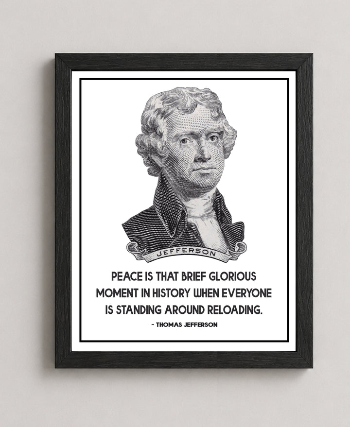 Thomas Jefferson Quote Vintage Patriotic Wall Art