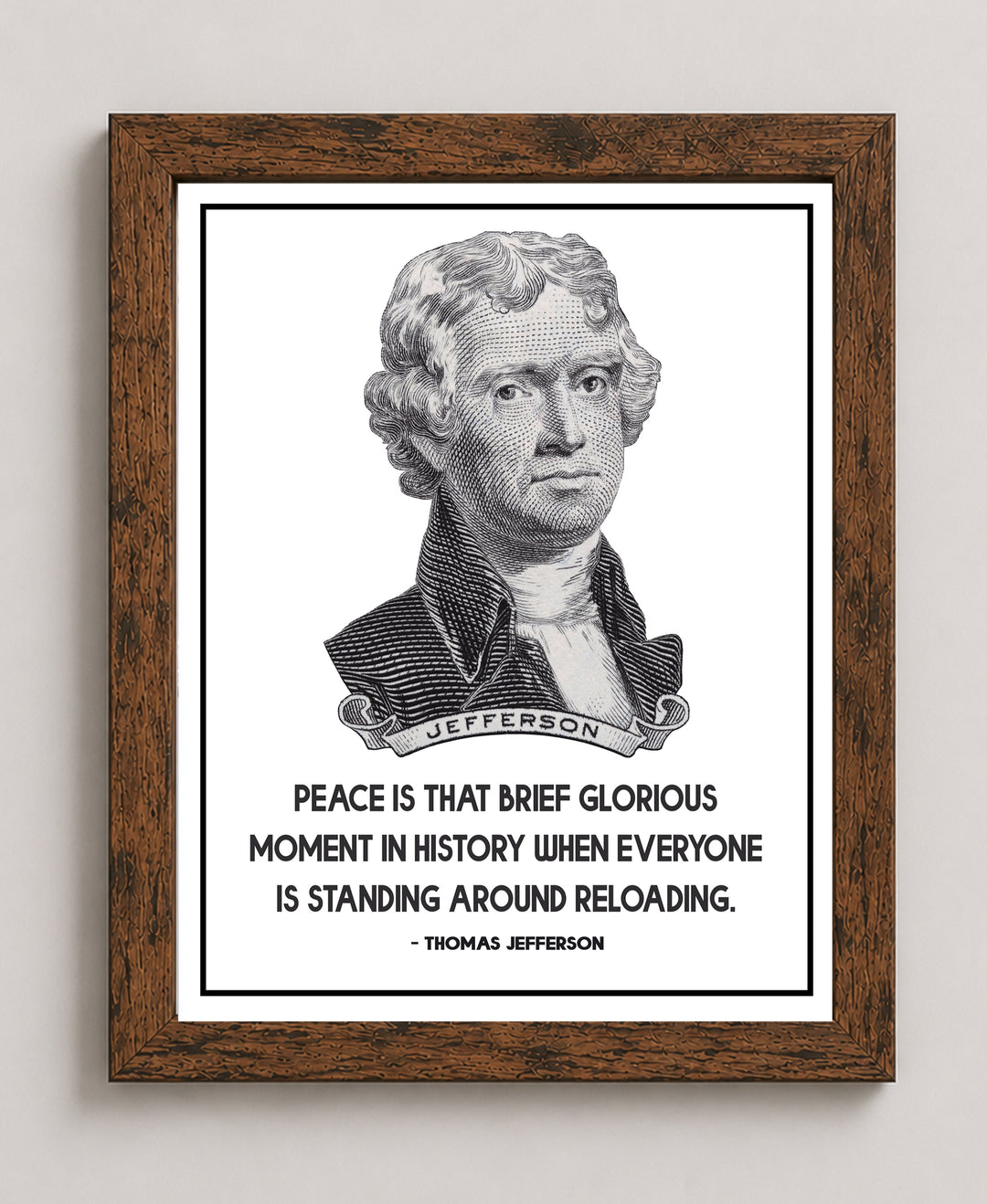 Thomas Jefferson Quote Vintage Patriotic Wall Art