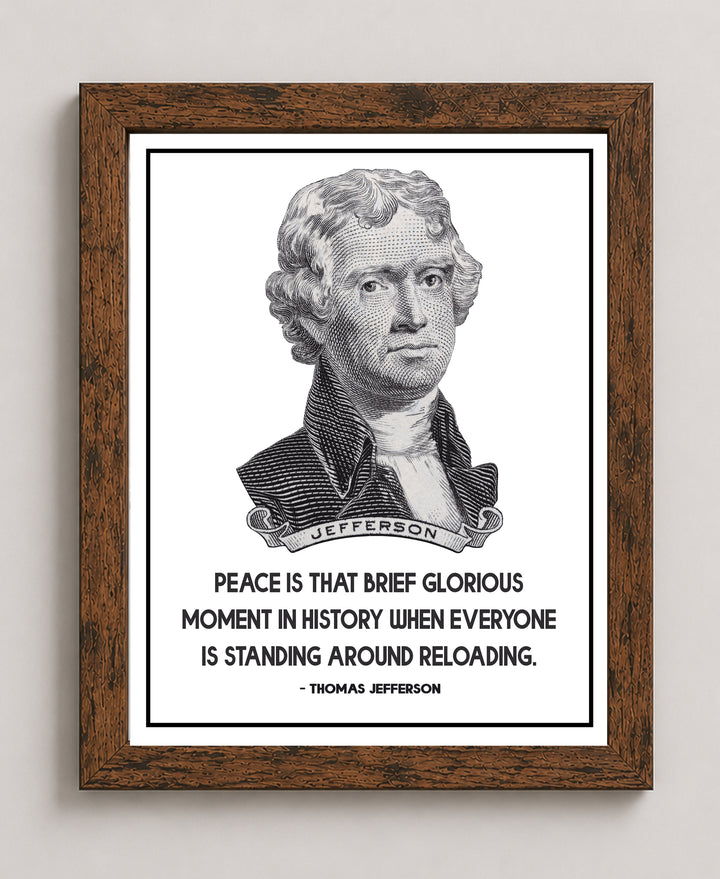 Thomas Jefferson Quote Vintage Patriotic Wall Art