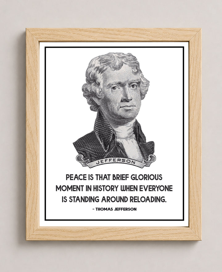 Thomas Jefferson Quote Vintage Patriotic Wall Art
