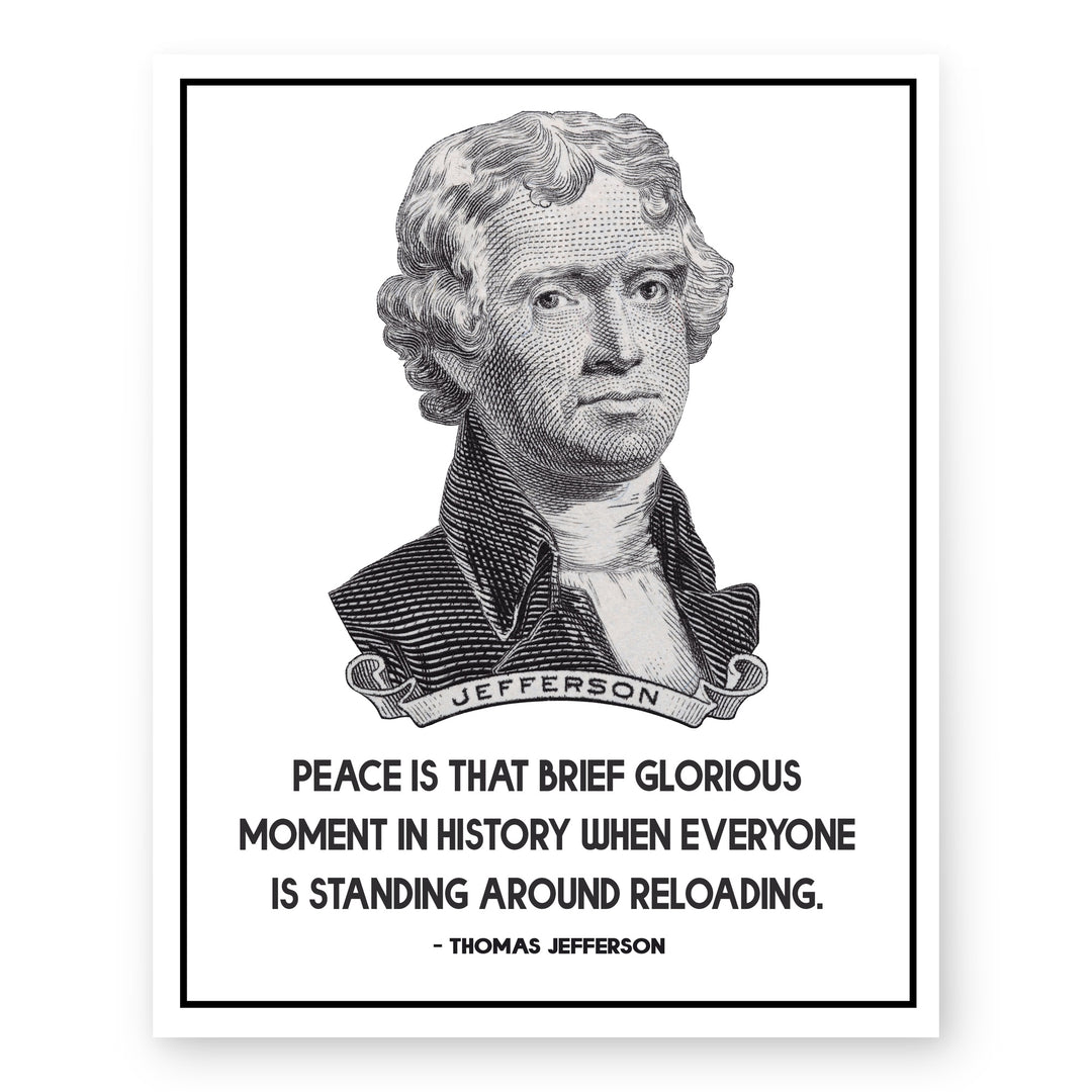 Thomas Jefferson Quote Vintage Patriotic Wall Art