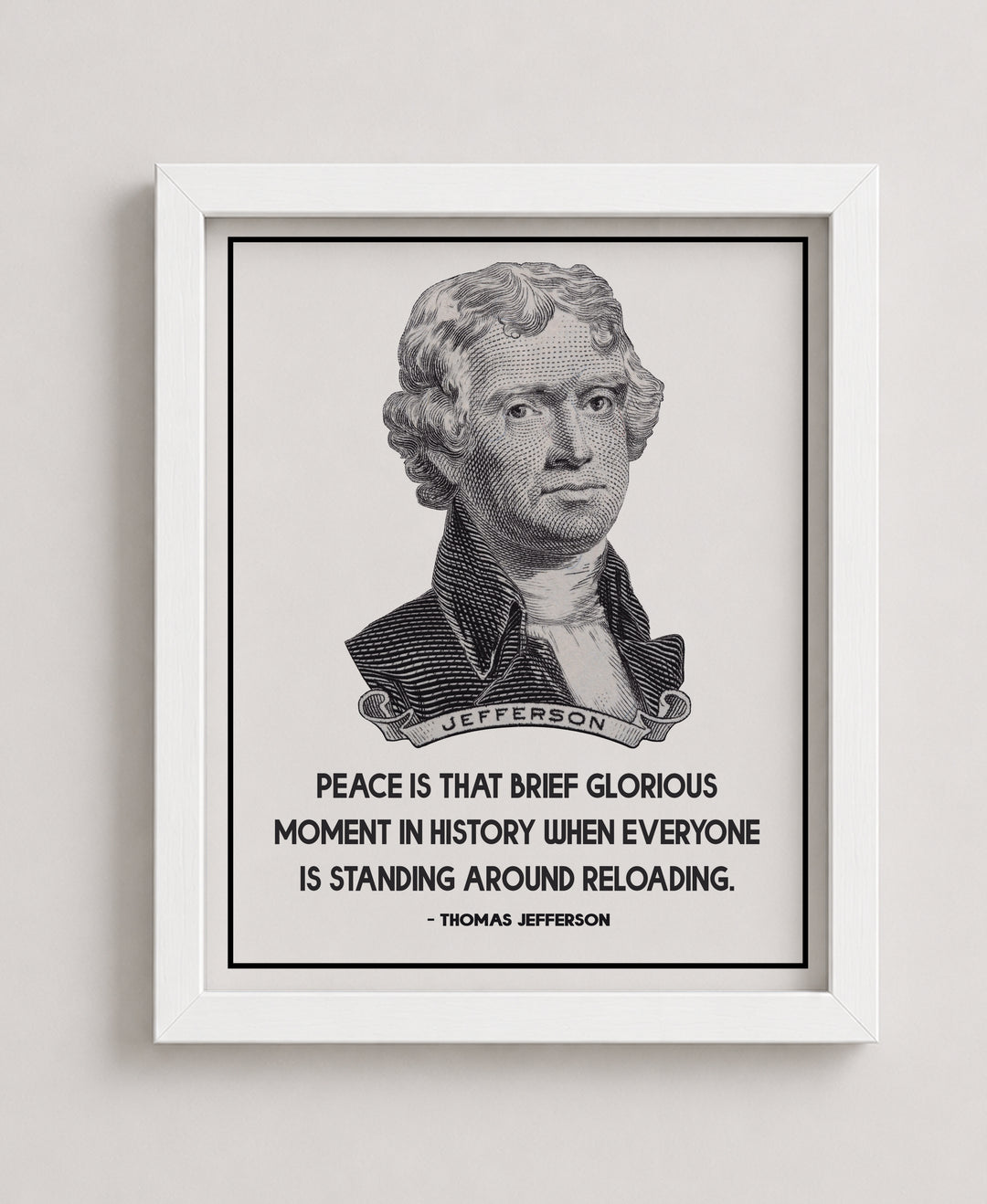 Thomas Jefferson Quote Vintage Patriotic Wall Art