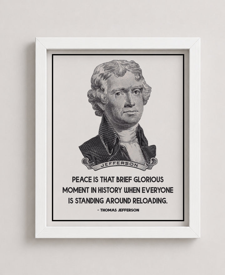 Thomas Jefferson Quote Vintage Patriotic Wall Art
