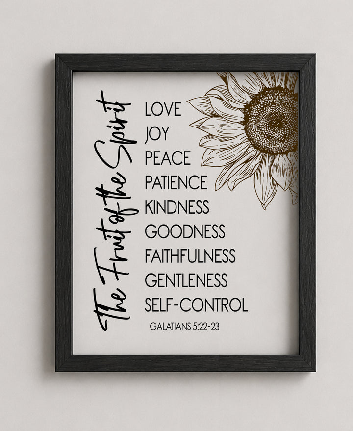 Fruit of the Spirit Bible Verse Wall Art