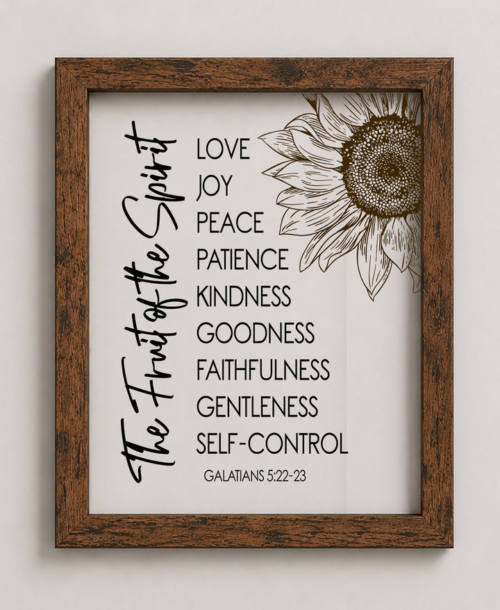 Fruit of the Spirit Bible Verse Wall Art