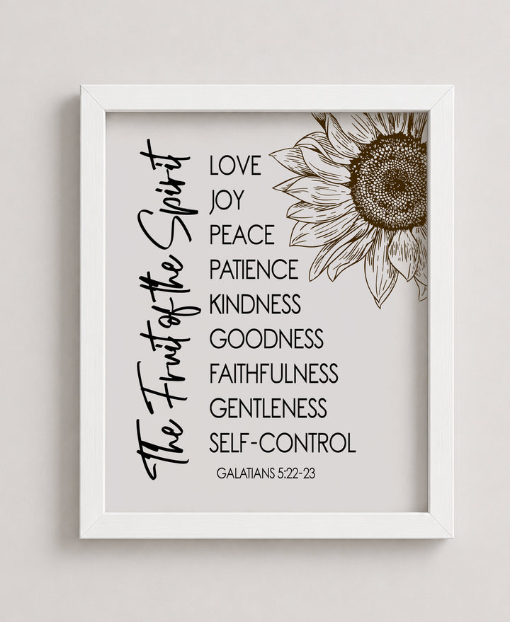 Fruit of the Spirit Bible Verse Wall Art