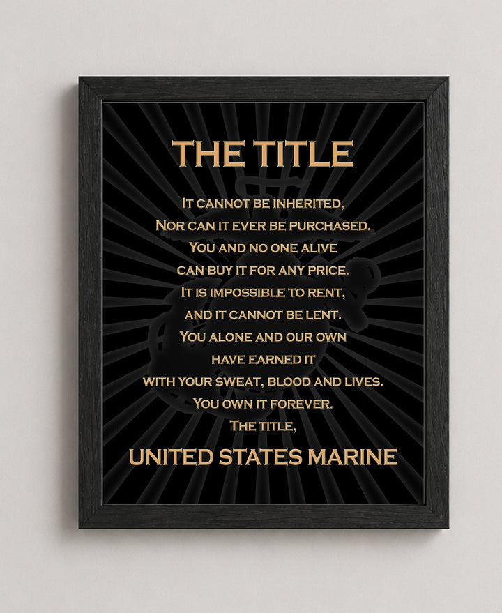 United States Marine Corps Military Wall Art