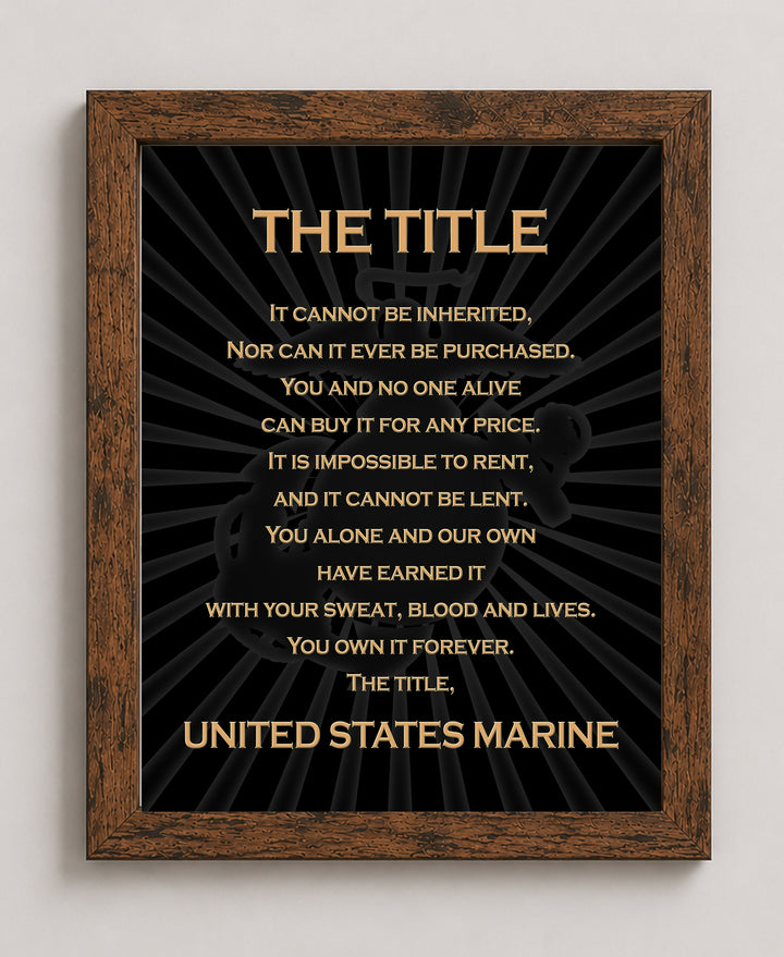 United States Marine Corps Military Wall Art