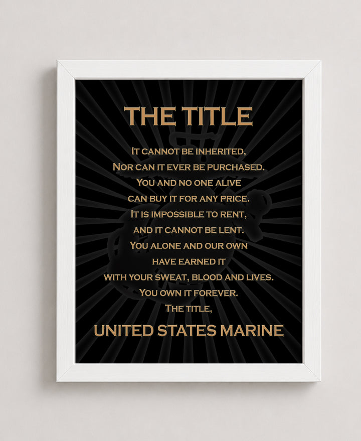 United States Marine Corps Military Wall Art