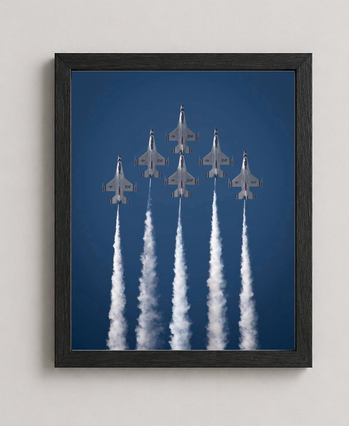 US Air Force Thunderbirds Fighter Jets Inspirational Wall Art