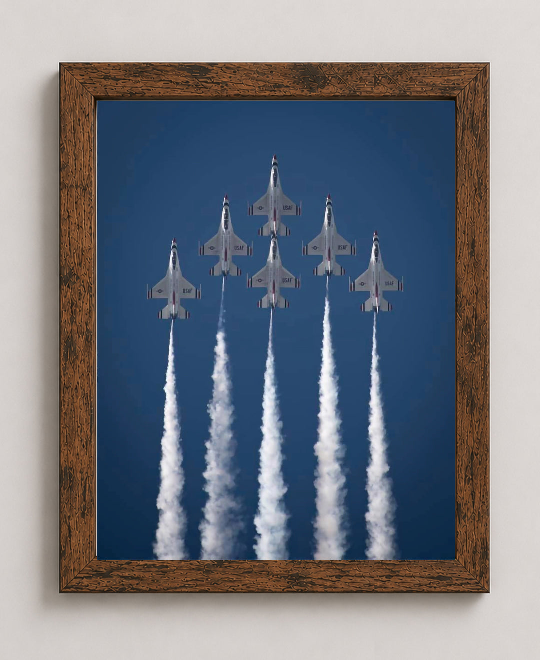 US Air Force Thunderbirds Fighter Jets Inspirational Wall Art