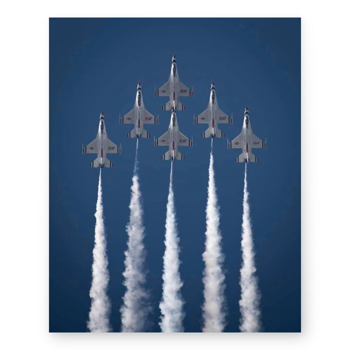 US Air Force Thunderbirds Fighter Jets Inspirational Wall Art