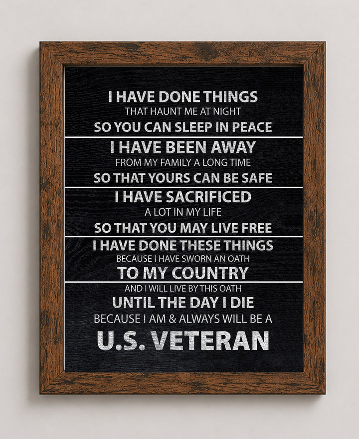 I Am &amp; Always Will Be A US Military Wall Art