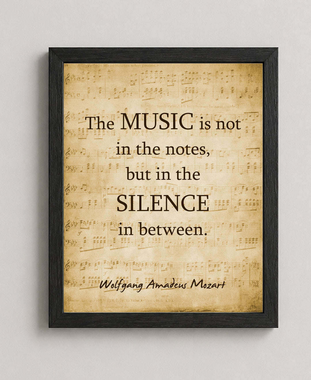 is in the Silence Music Wall Art