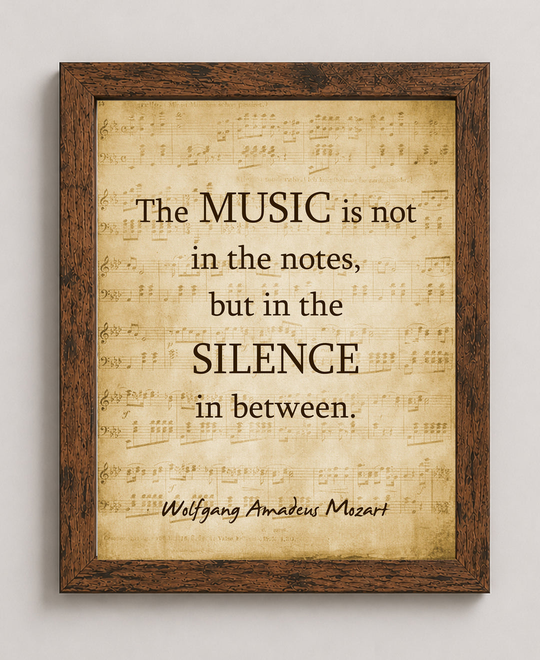 is in the Silence Music Wall Art