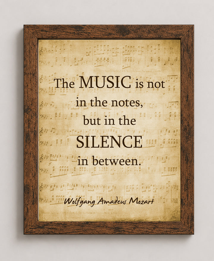 is in the Silence Music Wall Art